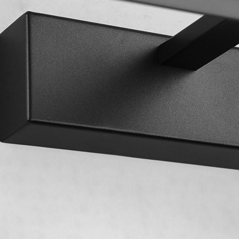 Aplique de pared con espejo frontal de estilo nórdico con ángulo ajustable para baño