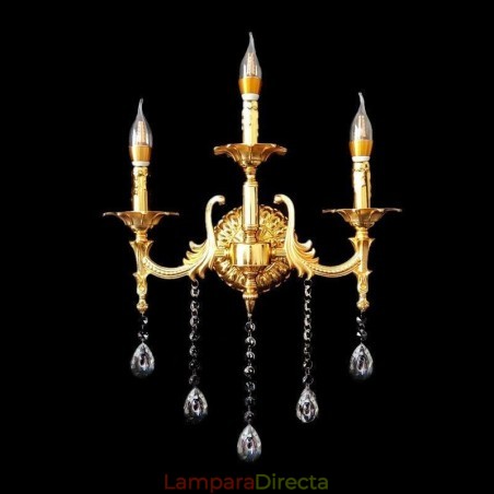 Lámpara de pared europea de lujo, lámpara de cristal con forma de gota, lámpara decorativa para mesita de noche. Lámpara de pared europea de lujo, lámpara de cristal con forma de gota, lámpara decorativa para mesita de noche.