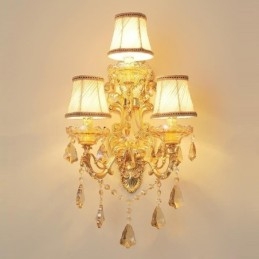 Lámpara de pared de lujo, elegante aplique de pared, lámpara decorativa, iluminación de noche