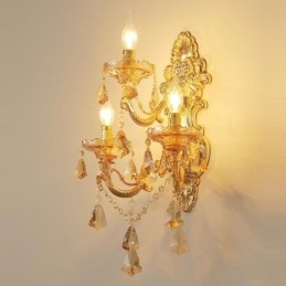 Lámpara de pared de lujo, elegante aplique de pared, lámpara decorativa, iluminación de noche