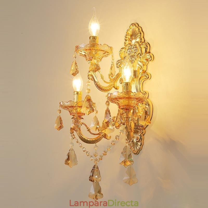 Lámpara de pared de lujo, elegante aplique de pared, lámpara decorativa, iluminación de noche