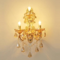 Lámpara de pared de lujo, elegante aplique de pared, lámpara decorativa, iluminación de noche