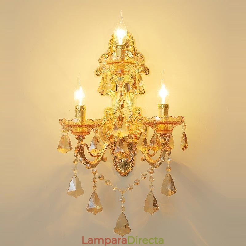 Lámpara de pared de lujo, elegante aplique de pared, lámpara decorativa, iluminación de noche