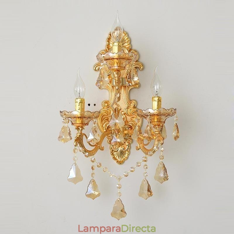 Lámpara de pared de lujo, elegante aplique de pared, lámpara decorativa, iluminación de noche