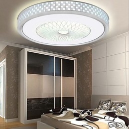 Lámpara de cristal romántica con luz de cúpula circular