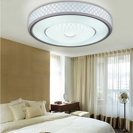 Lámpara de cristal romántica con luz de cúpula circular