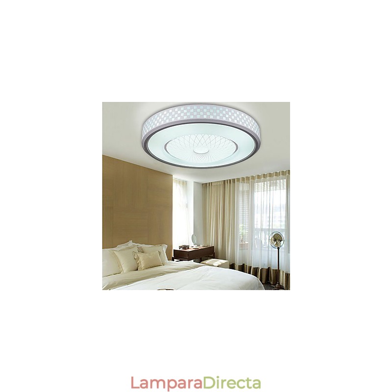 Lámpara de cristal romántica con luz de cúpula circular