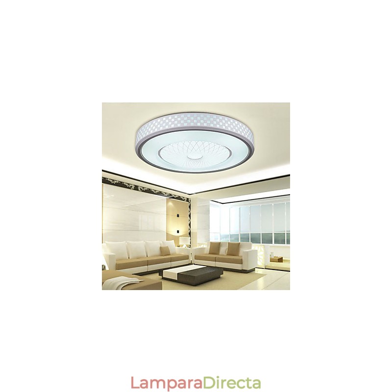 Lámpara de cristal romántica con luz de cúpula circular
