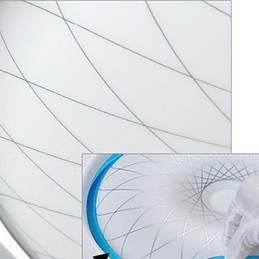 Lámpara de cristal romántica con luz de cúpula circular