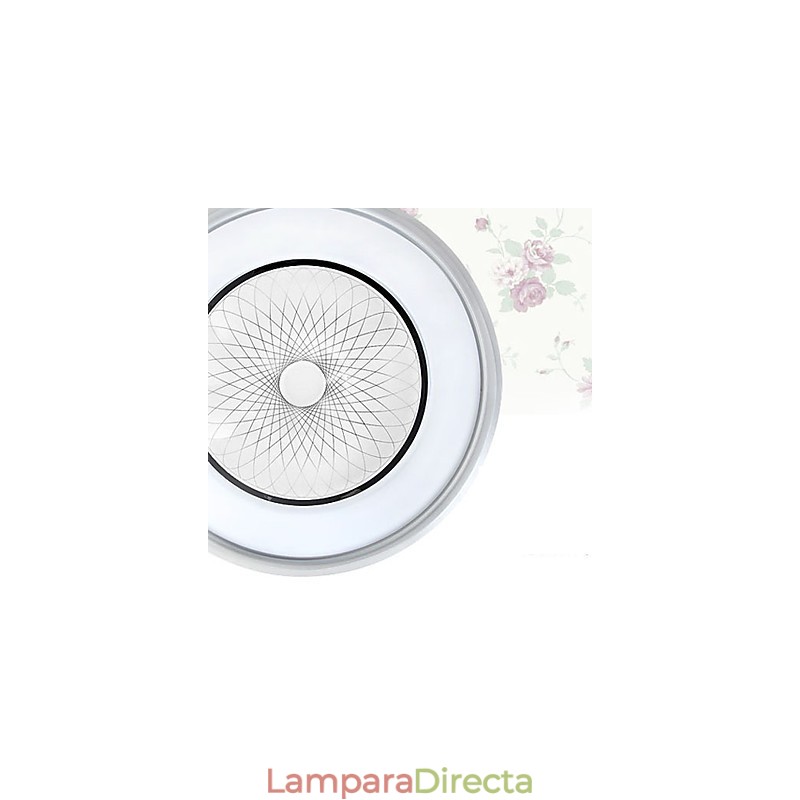 Lámpara de cristal romántica con luz de cúpula circular