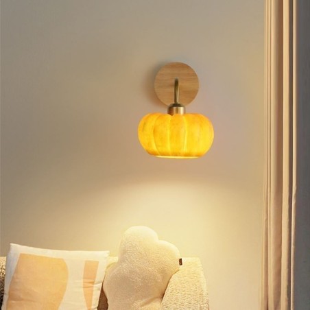 Lámpara de pared estilo calabaza, estilo retro japonés Lámpara de pared estilo calabaza, estilo retro japonés