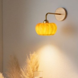 Lámpara de pared estilo calabaza, estilo retro japonés