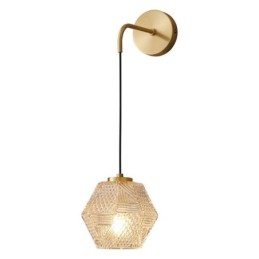 Lámpara de pared moderna con aplique de cristal creativo