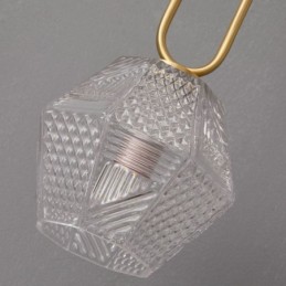 Lámpara de pared moderna con aplique de cristal creativo