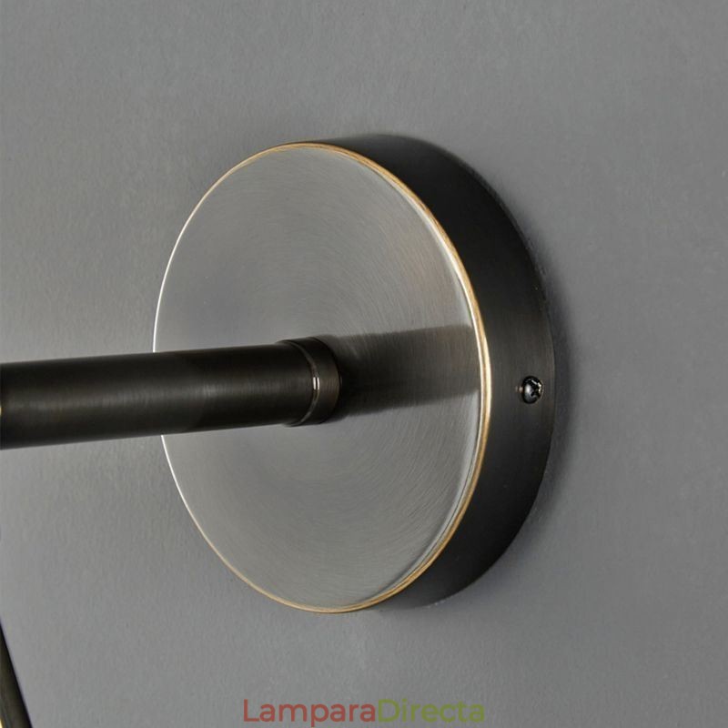 Aplique de pared moderno con forma de globo, de cristal, con forma de gota de agua negra