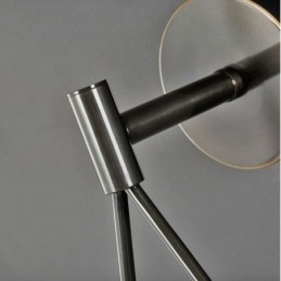 Aplique de pared moderno con forma de globo, de cristal, con forma de gota de agua negra