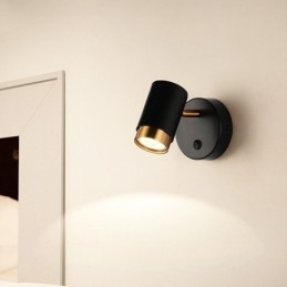 Lámpara de pared giratoria moderna, lámpara de pasillo minimalista