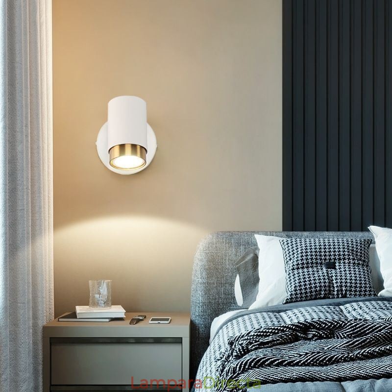 Lámpara de pared giratoria moderna, lámpara de pasillo minimalista