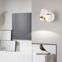 Lámpara de pared giratoria moderna, lámpara de pasillo minimalista