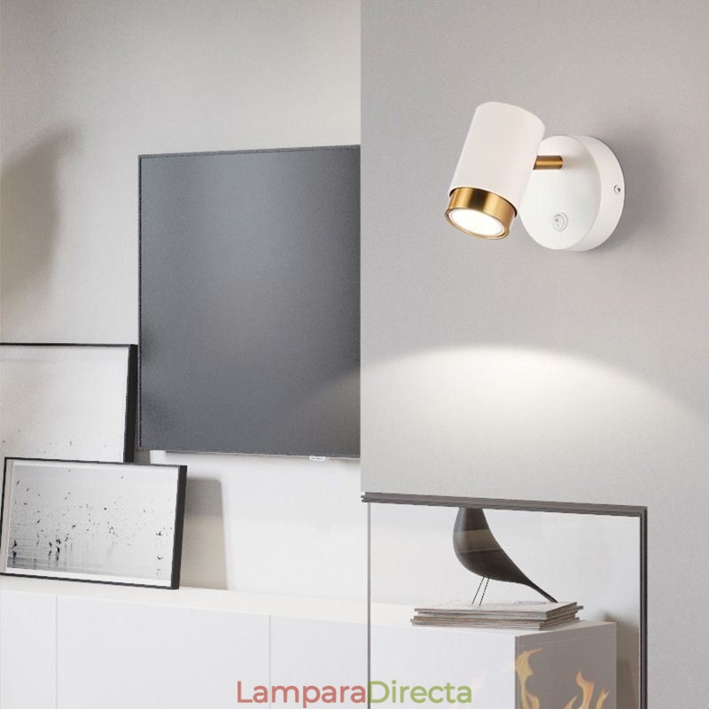 Lámpara de pared giratoria moderna, lámpara de pasillo minimalista