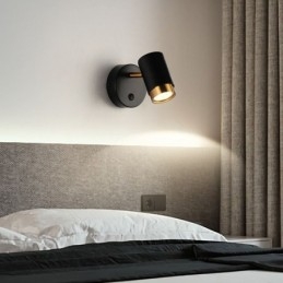 Lámpara de pared giratoria moderna, lámpara de pasillo minimalista