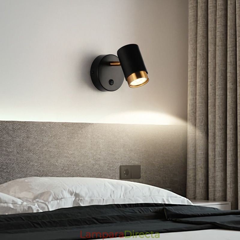 Lámpara de pared giratoria moderna, lámpara de pasillo minimalista