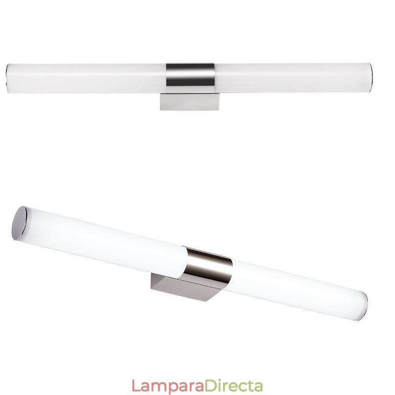 Lámpara de espejo de acero inoxidable, moderna lámpara de pared para baño, aplique de pared