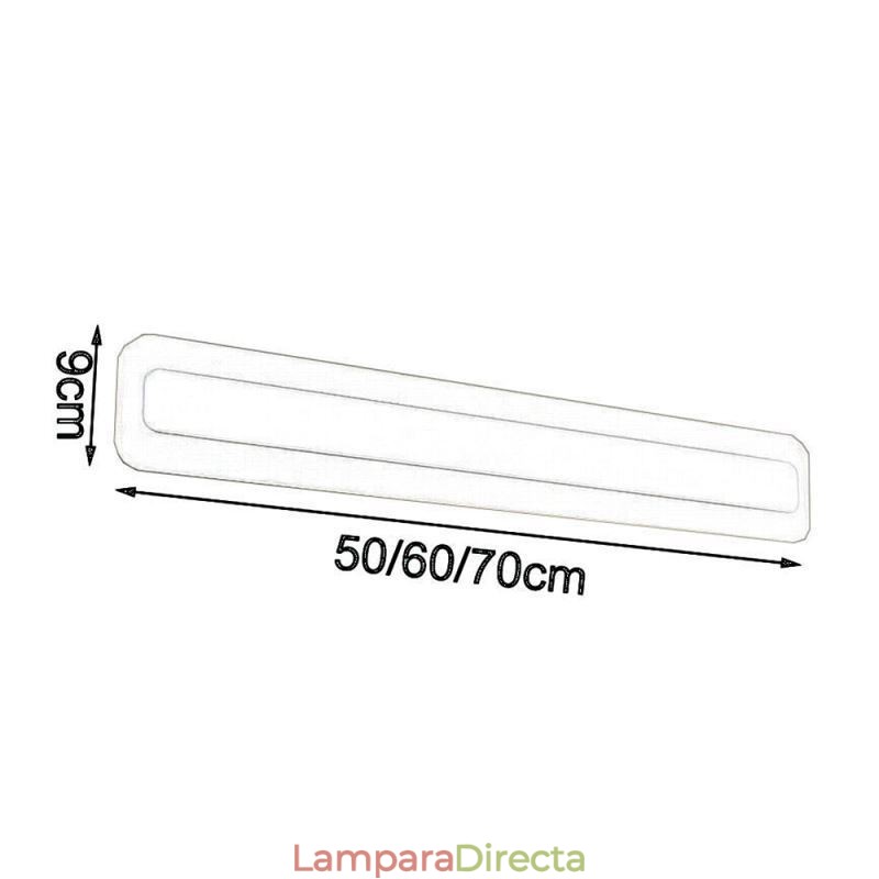 Nueva lámpara de espejo de pared moderna de acrílico cosmético para baño