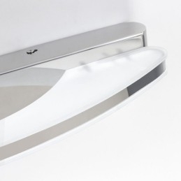 Aplique de pared con espejo moderno para baño, acero inoxidable
