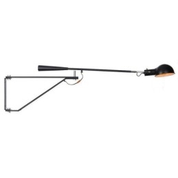 Lámpara de pared de un solo brazo basculante para lectura de cabecera