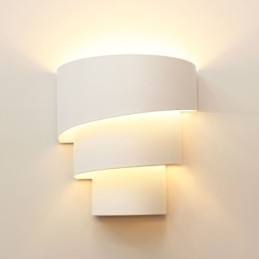 Lámpara de pared minimalista moderna con forma de pastel en espiral, lámpara de noche