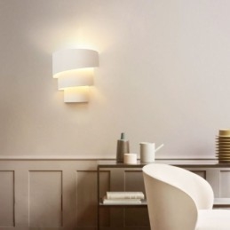 Lámpara de pared minimalista moderna con forma de pastel en espiral, lámpara de noche