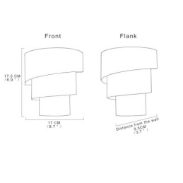 Lámpara de pared minimalista moderna con forma de pastel en espiral, lámpara de noche