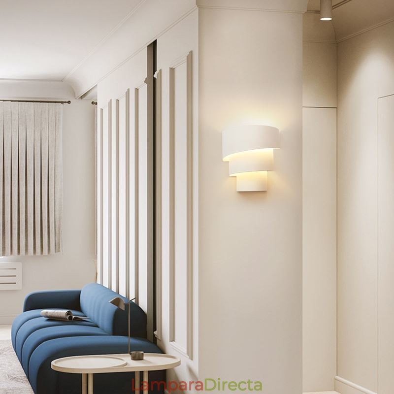 Lámpara de pared minimalista moderna con forma de pastel en espiral, lámpara de noche