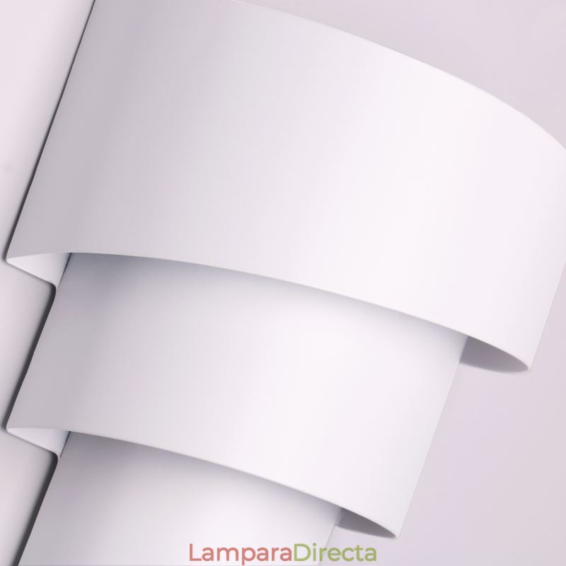 Lámpara de pared minimalista moderna con forma de pastel en espiral, lámpara de noche