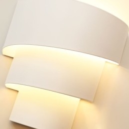Lámpara de pared minimalista moderna con forma de pastel en espiral, lámpara de noche
