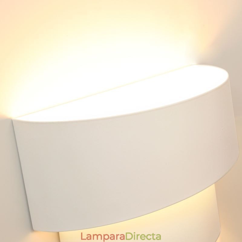 Lámpara de pared minimalista moderna con forma de pastel en espiral, lámpara de noche