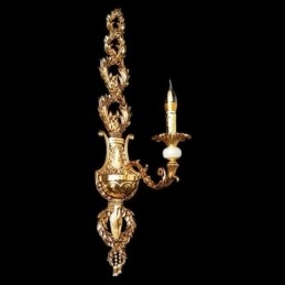 Lámpara de pared europea de lujo con pétalos de jade, lámpara decorativa, iluminación de mesita de noche