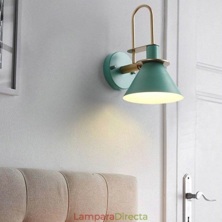 Aplique de pared nórdico estilo Makron, lámpara frontal con espejo creativo Aplique de pared nórdico estilo Makron, lámpara frontal con espejo creativo