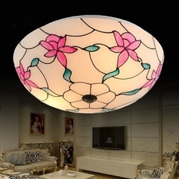 Lámpara de techo de estilo europeo con luz de cúpula absorbente.