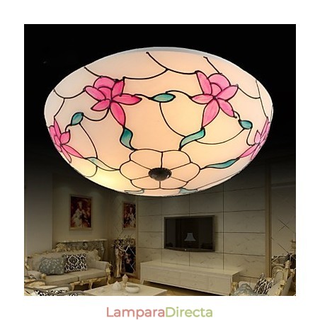 Lámpara de techo de estilo europeo con luz de cúpula absorbente. Lámpara de techo de estilo europeo con luz de cúpula absorbente.