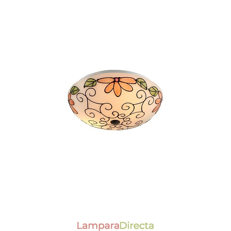 Lámpara de techo de estilo europeo con luz de cúpula absorbente.