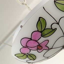 Lámpara de techo de estilo europeo con luz de cúpula absorbente.