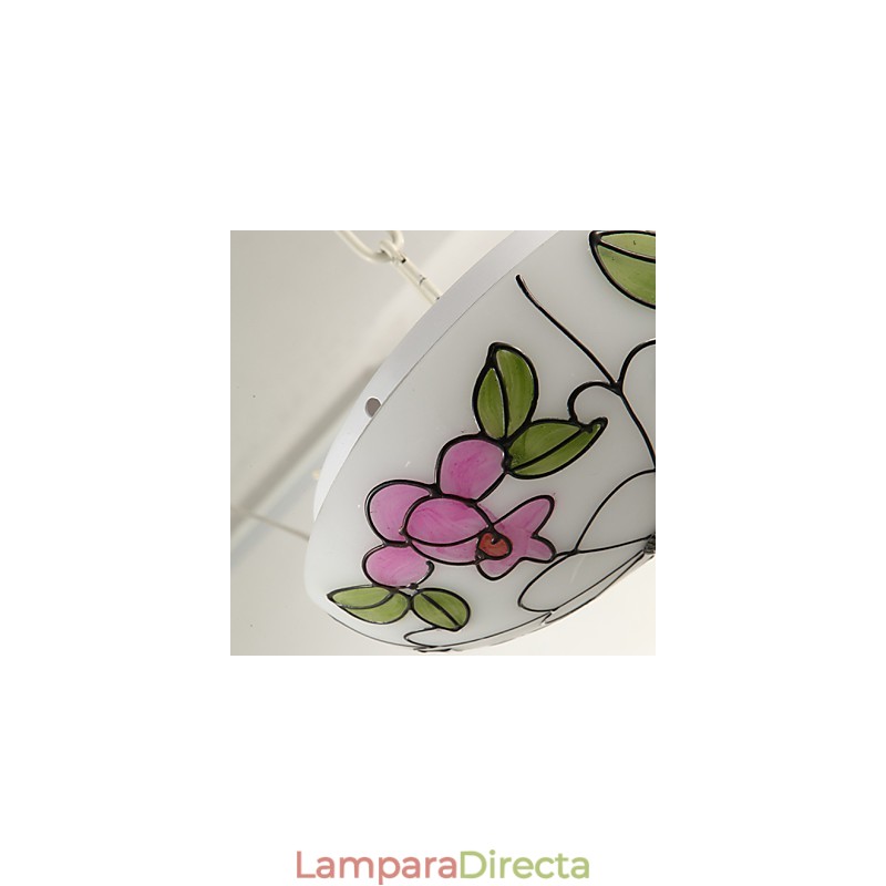 Lámpara de techo de estilo europeo con luz de cúpula absorbente.