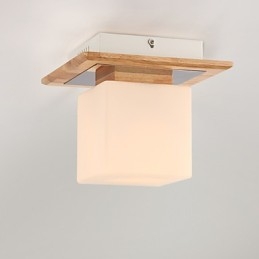Lámpara empotrada estilo mini moderna contemporánea de madera
