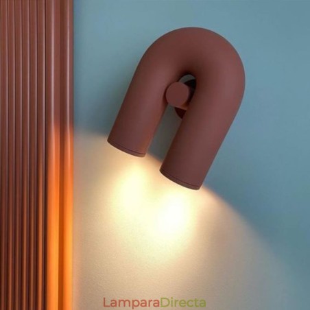 Aplique de pared minimalista creativo en forma de U con pantalla giratoria de 90° Aplique de pared minimalista creativo en forma de U con pantalla giratoria de 90°