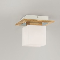 Lámpara empotrada estilo mini moderna contemporánea de madera