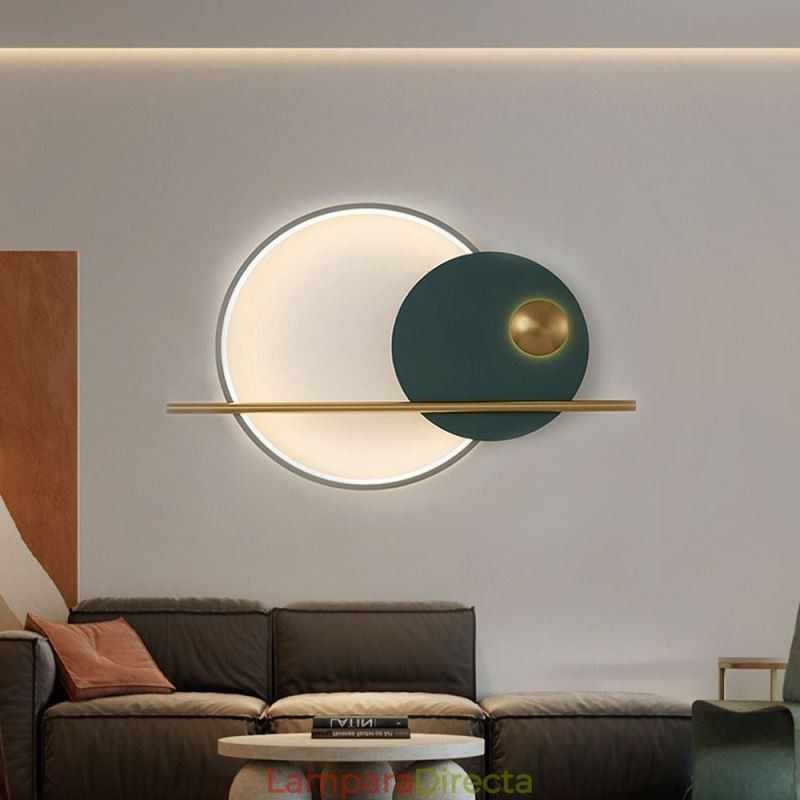 Aplique de pared redondo de hierro forjado para jardín