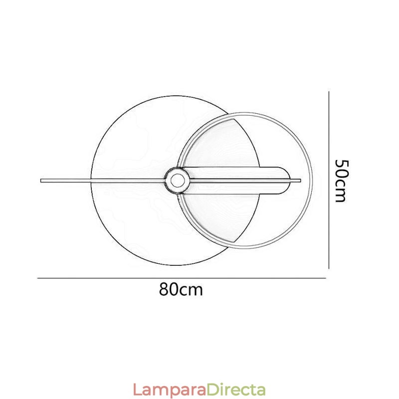 Aplique de pared de hierro forjado con puntero