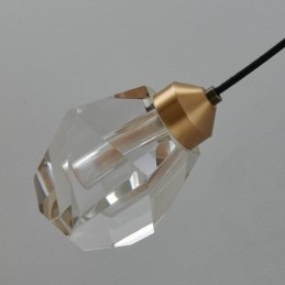 Lámpara de pared moderna con aplique de cristal creativo